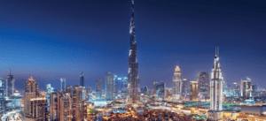 Emaar Properties: Dubai skyline with Burj Khalifa and Dubai Mall