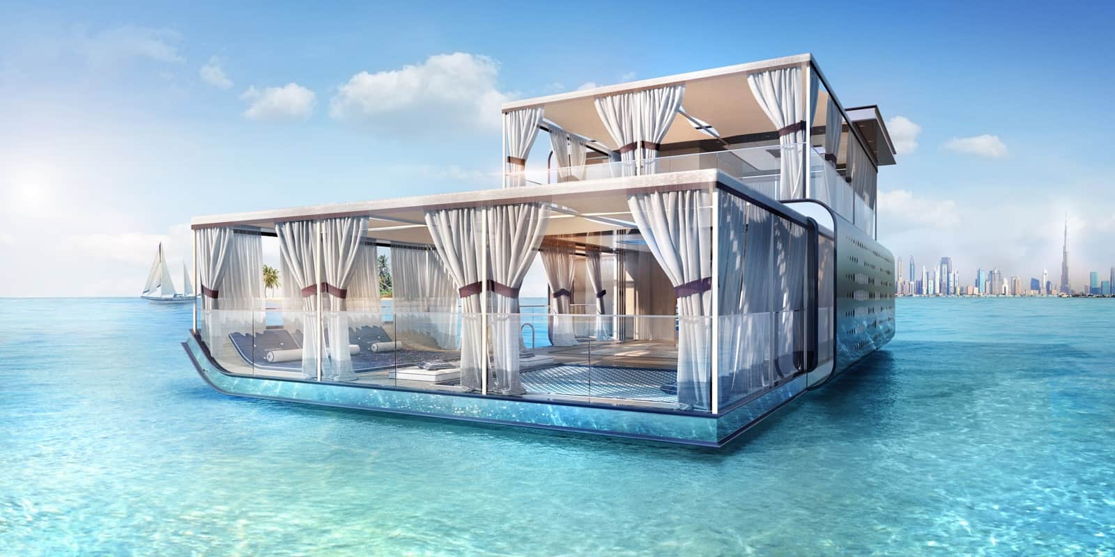 floating villa in Dubai